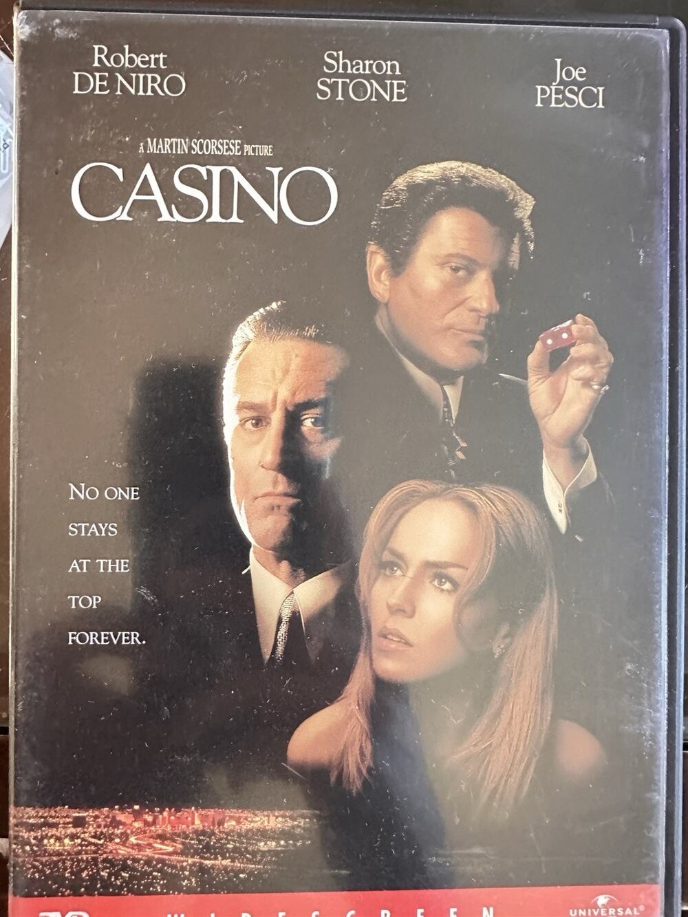 Casino 1995 DVD Starring Robert DeNiro, Joe Pesci, Sharon Stone